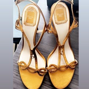 Christian Dior Bronze Sandals